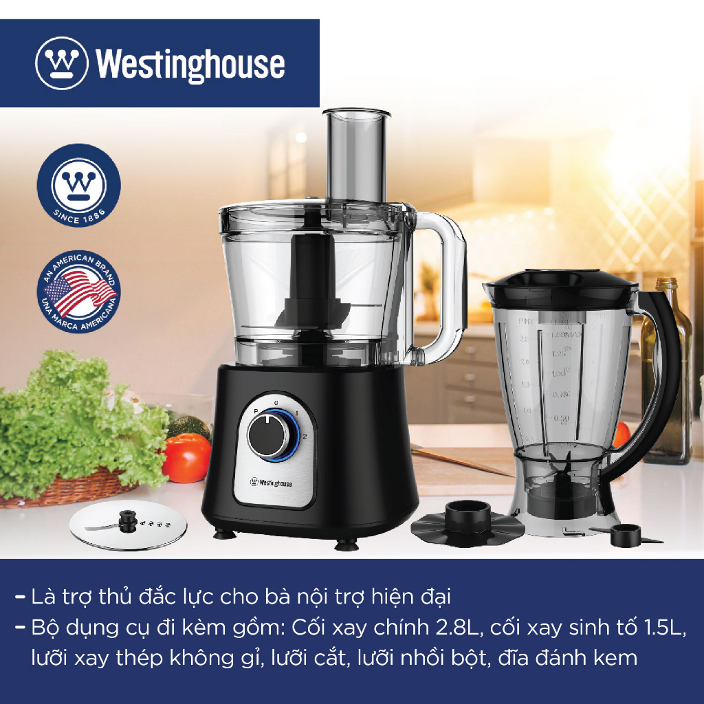 Máy xay đa năng Westinghouse WKFP7730 (2.8 Lít) - Hàng chính hãng