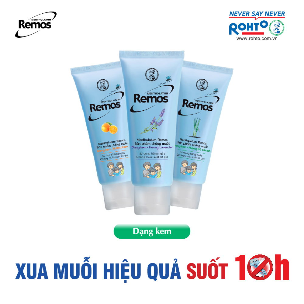 Kem chống muỗi Rohto Metholatum Remos Hương Sả Chanh 70g