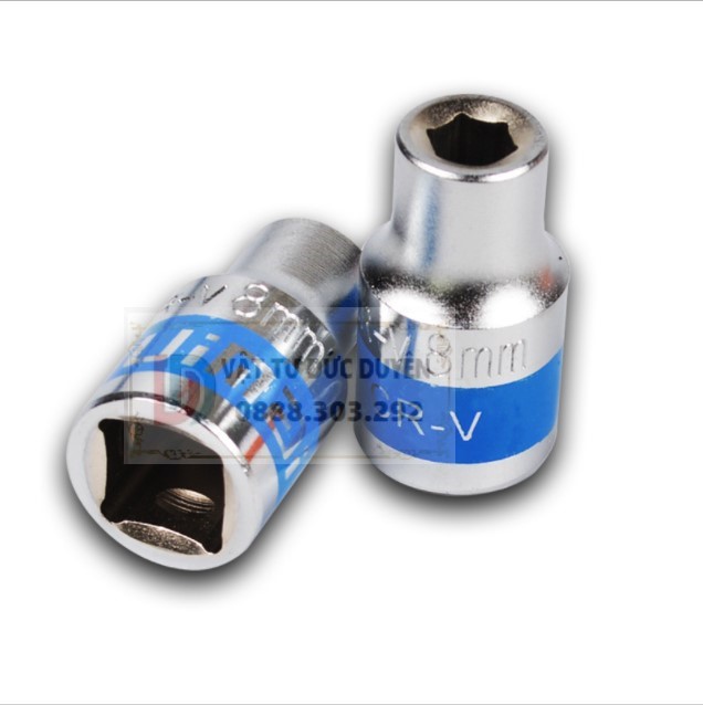 Đầu khẩu 1/2 vặn ốc, bulong, tuýp lục giác thép CR-V 8 9 10 12 13 14 15 16 17 18 22 23 24 27 30 32mm