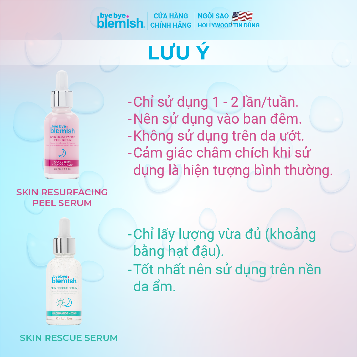 Tinh Chất 9,9 % Niacinamide Phục Hồi Da, Se Khít Lỗ Chân Lông Bye Bye Blemish Skin Rescue Serum 30ml