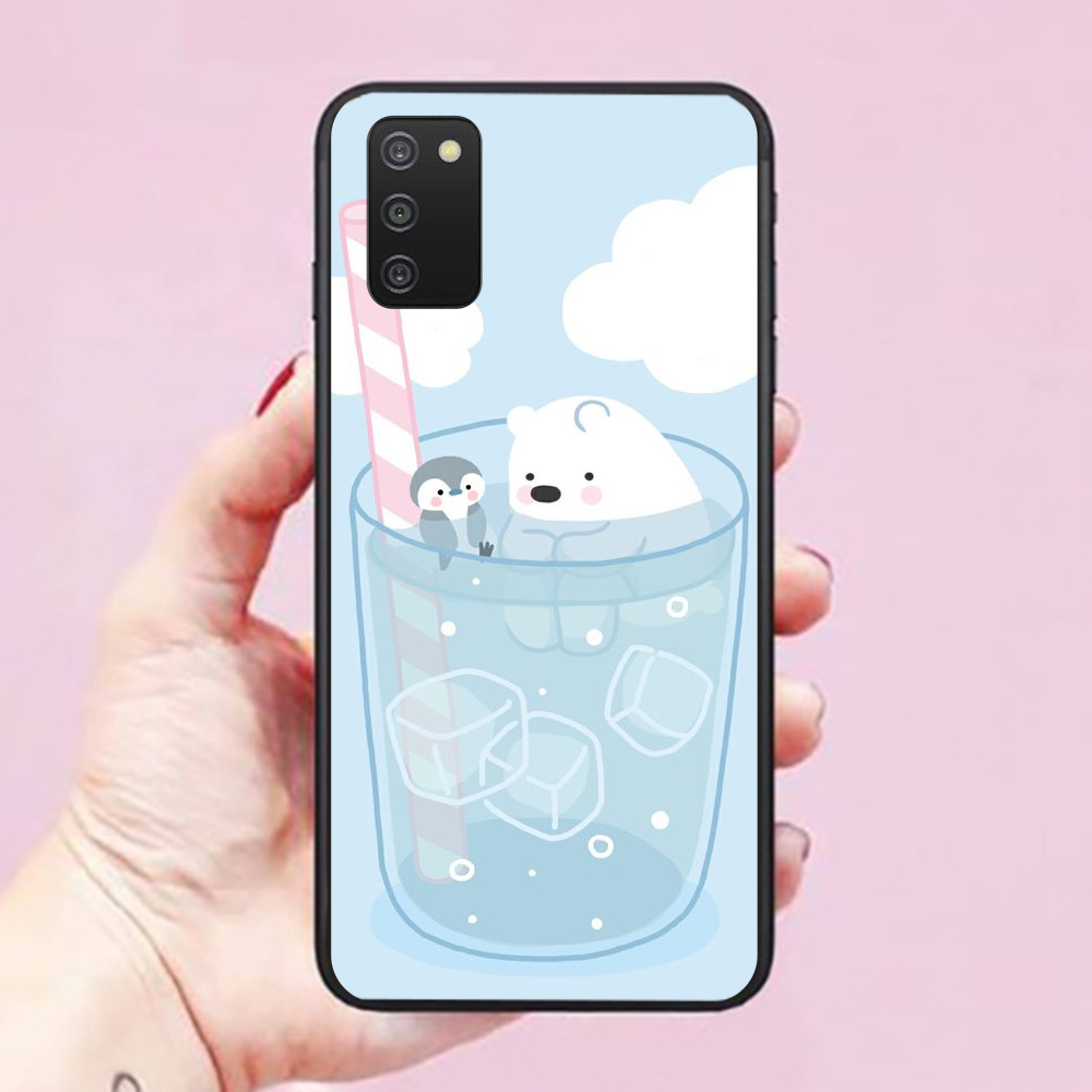 Ốp lưng dành cho điện thoại Samsung Galaxy A03-A03S-A03-Core hình BST Ly Trà Sữa Cute