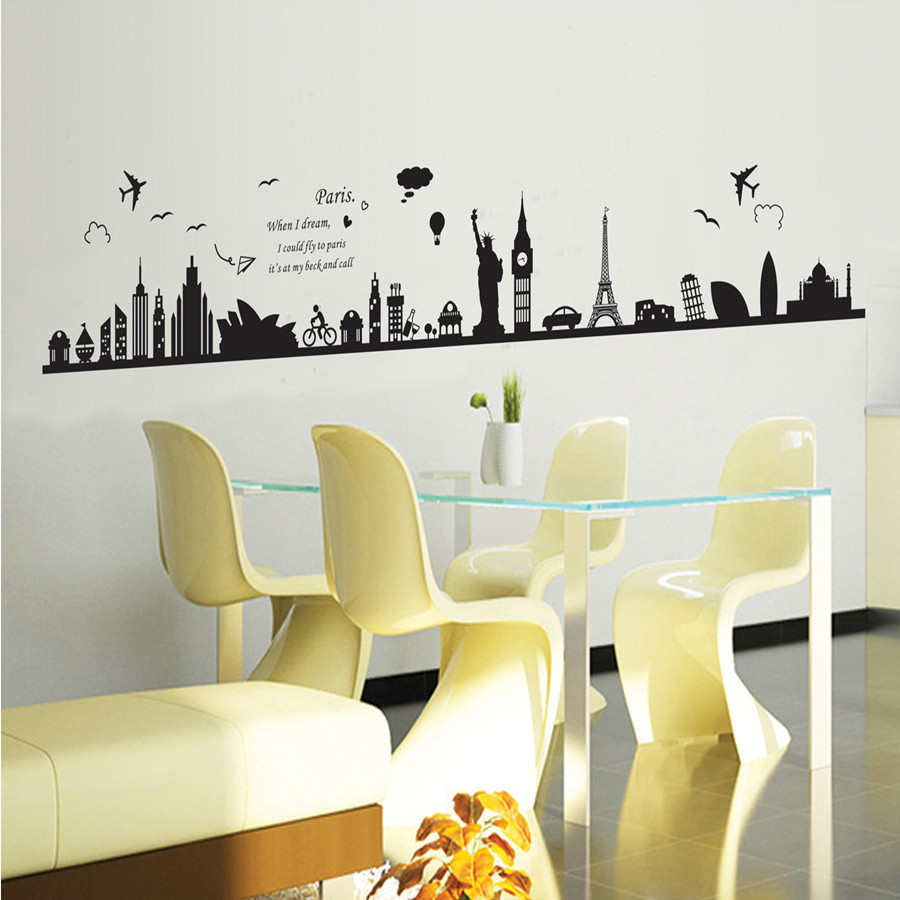 Decal dán tường giấc mơ Paris AY9214 framedecals