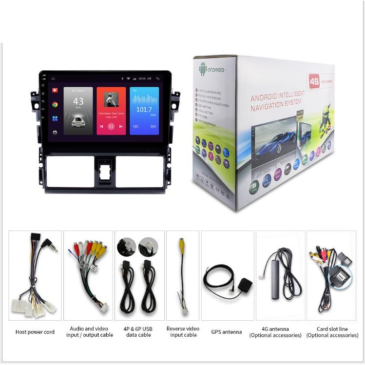 Màn Hình 10 inch Cho Xe VIOS 2014-2017, Đầu DVD Android Tiếng Việt Kèm Mặt Dưỡng Giắc Zin Xe TOYOTA VIOS
