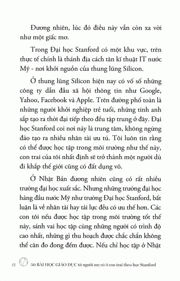 50 Bài Học Giáo Dục Từ Người Mẹ Có 3 Con Trai Theo Học Stanford (Tái Bản)