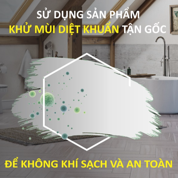 Tấm Lót Khử Mùi Bồn Tiểu &amp; Lỗ Sàn ECODEALS Wave Fresher - Khử mùi, làm thơm toilet vượt trội 30 ngày, chống văng và giọt bắn - KT 18x18cm