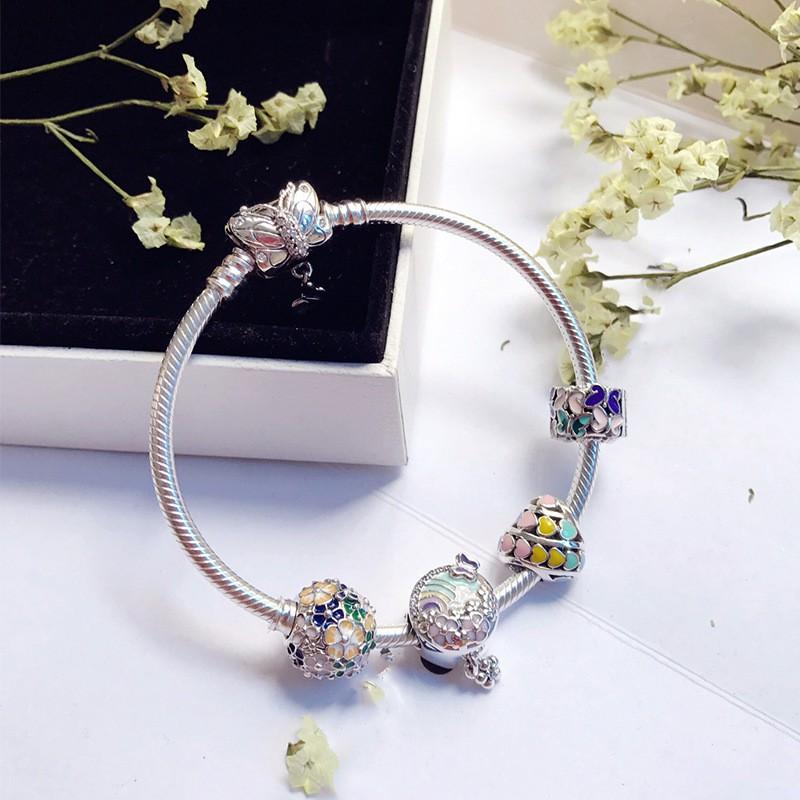 Vòng Bạc S925 ALE Cao Cấp - Vòng Charm Bạc Chuẩn S925 - Mã sản phẩm VONGBAC_DN046