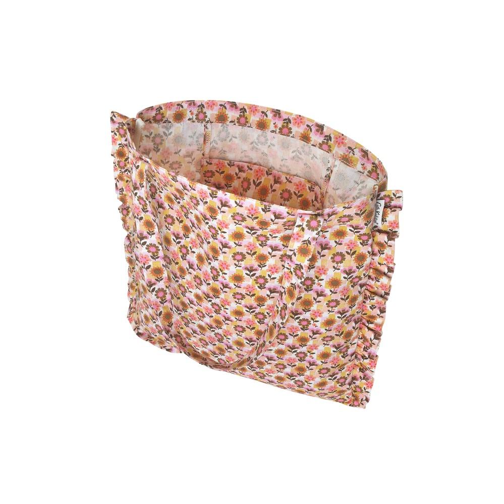 Cath Kidston - Túi đeo vai /Frill Tote - Retro Ditsy - Pink/Yellow -1048506
