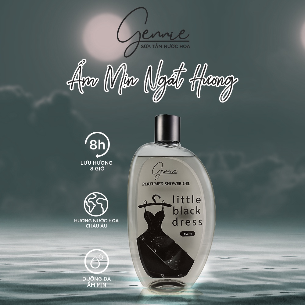 Sữa Tắm Nước Hoa Nữ Gennie Little Black Dress 450ml Chính Hãng