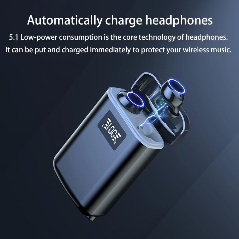 Tai Nghe Bluetooth Không Dây Chống ồn Blutooth Chơi Chơi Game Tai Nghe Pro TWS Loa Nghe Bluetooth đèn pin led