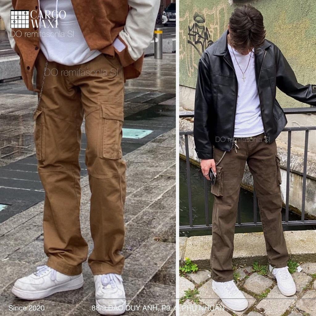 Quần Kaki Túi Hộp Nam Nữ Màu Sắc Retro - Chất Vải Dày Dặn Không Nhăn Không Xù - Chọn Size Theo Số Đo