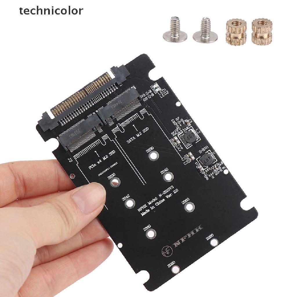 Technicolor SATA M.2 SSD to 2.5“ SATA NVMe M.2 NGFF SSD to SFF-8639 Adapter Converter TYG