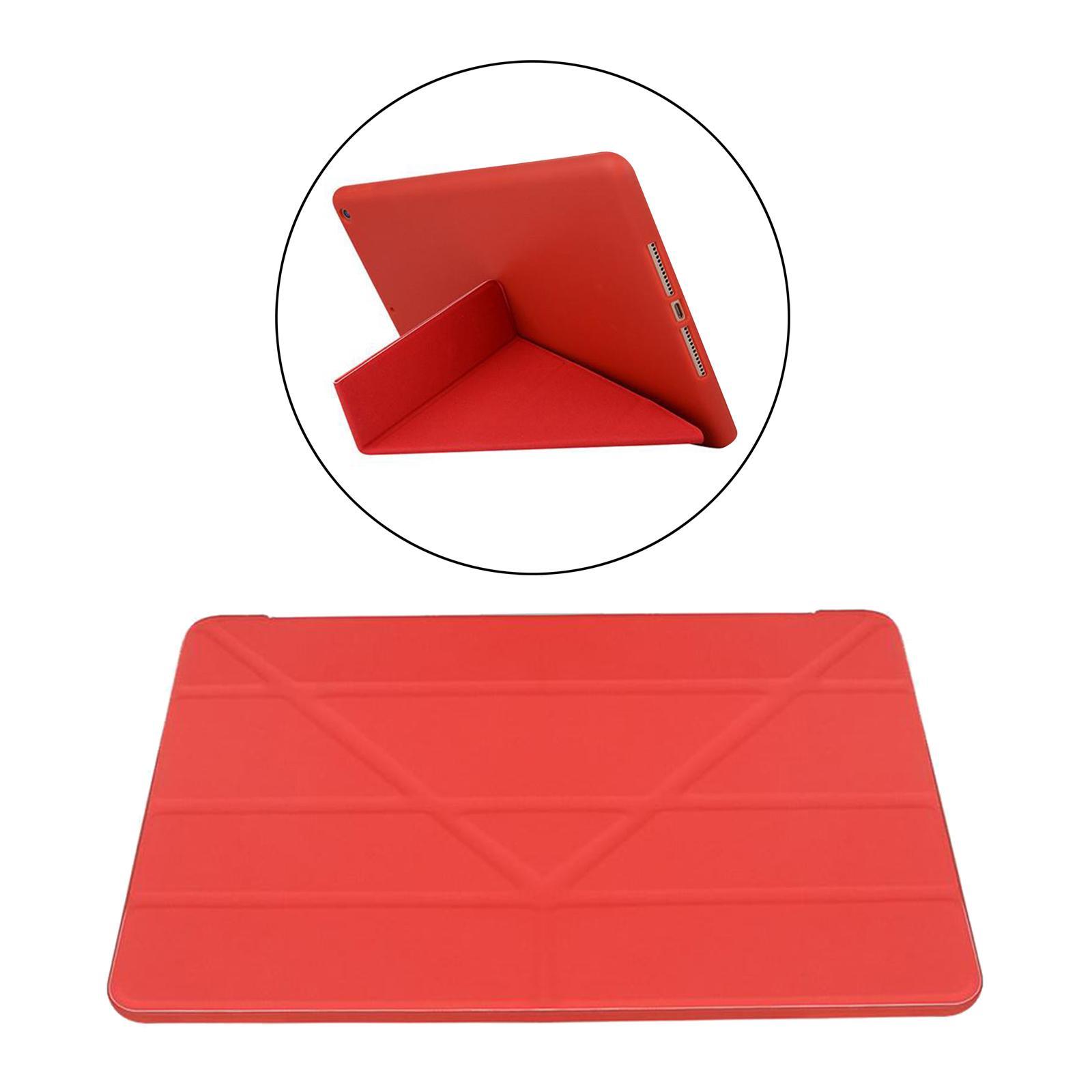 Shockproof Silicone Folding Stand Case Red