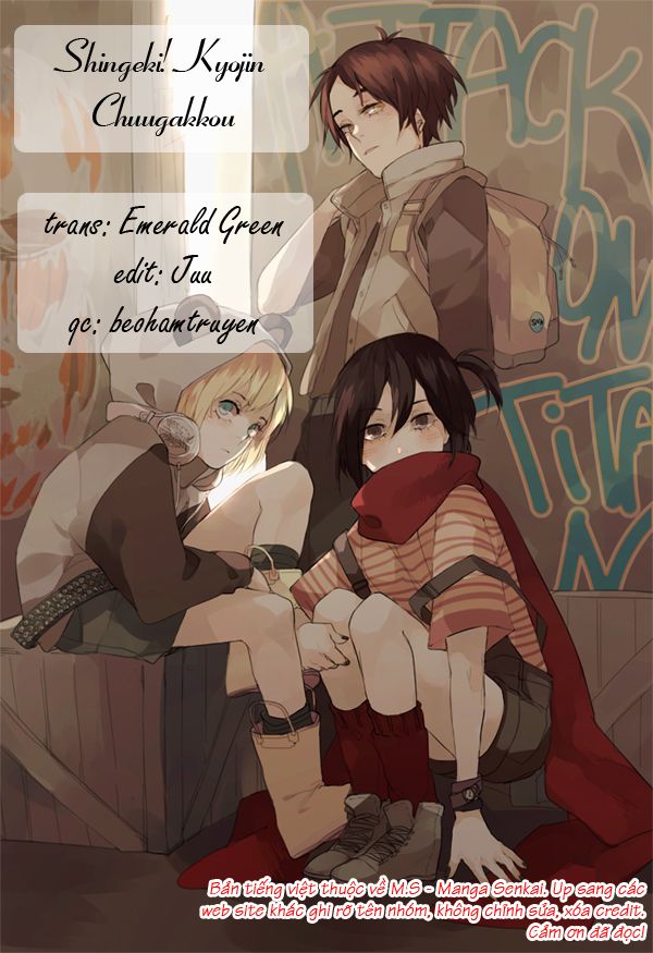 shingeki! kyojin chuugakkou chapter 1 1