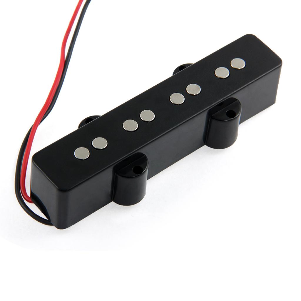 Sunnimix 2 Cái 4 Dây Noiseless Mở Phong Cách Bán Cho Jazz Bass Guitar Thay Thế Phần Đen