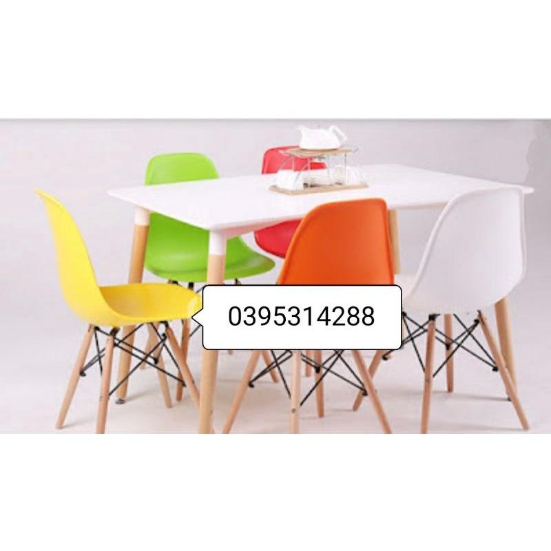 Ghế nhựa cafe chân gỗ cao cấp loại 1