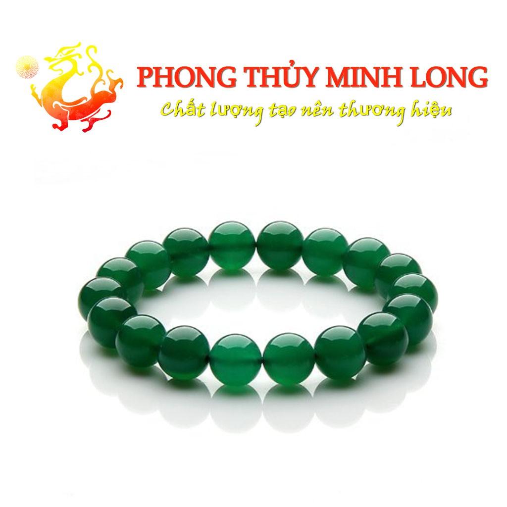 Vòng tay đá Mã Não Xanh chất lượng 3A