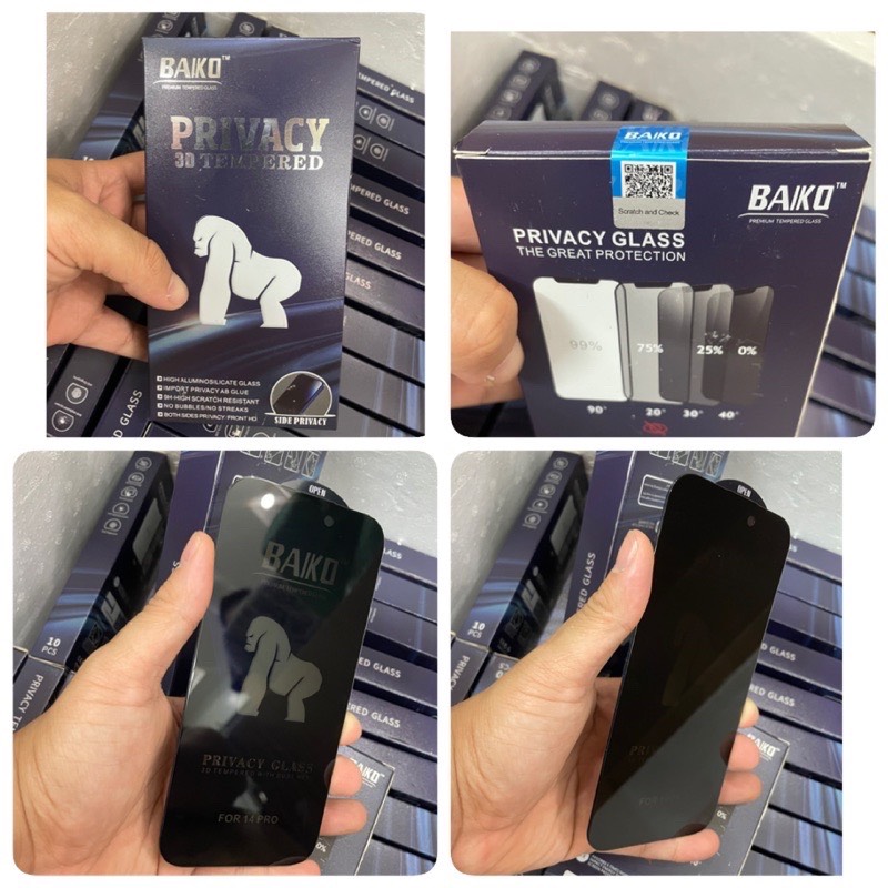 Cường lực kingkong BAIKO chống nhìn trộm full màn full mã dành cho táo khuyết.