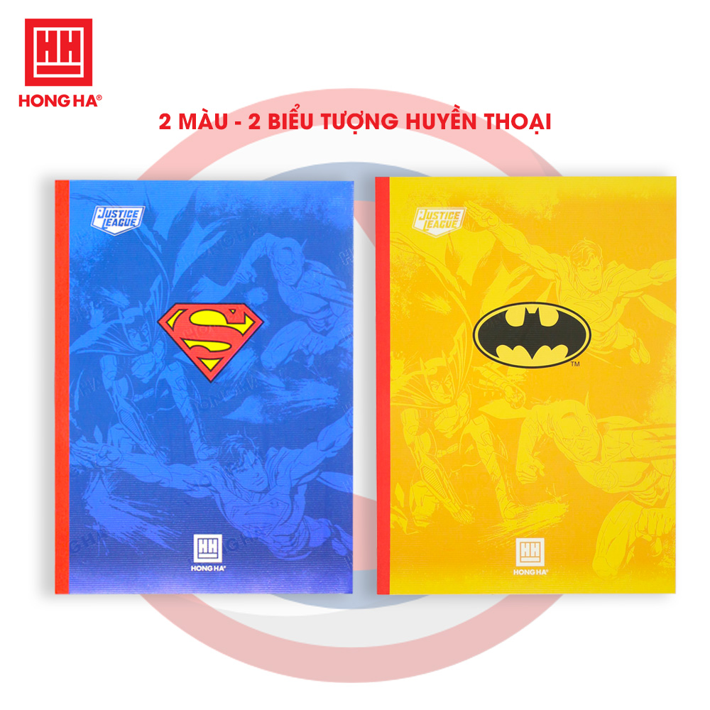 Combo 5 Vở kẻ ngang DC COMICS  Hồng Hà 120 trang - 1439