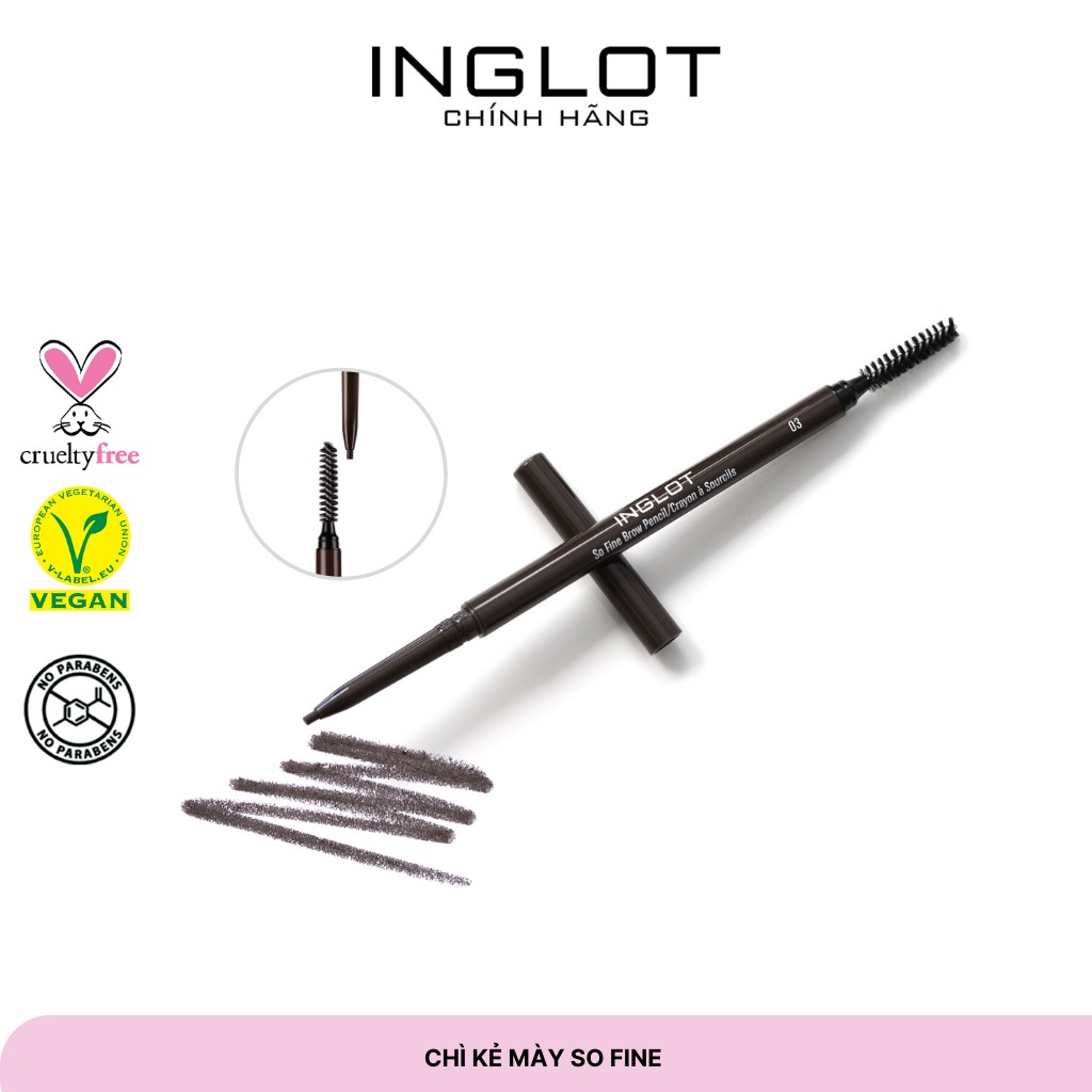 Chì kẻ chân mày màu tự nhiên lâu trôi So Fine Inglot (0.09g)