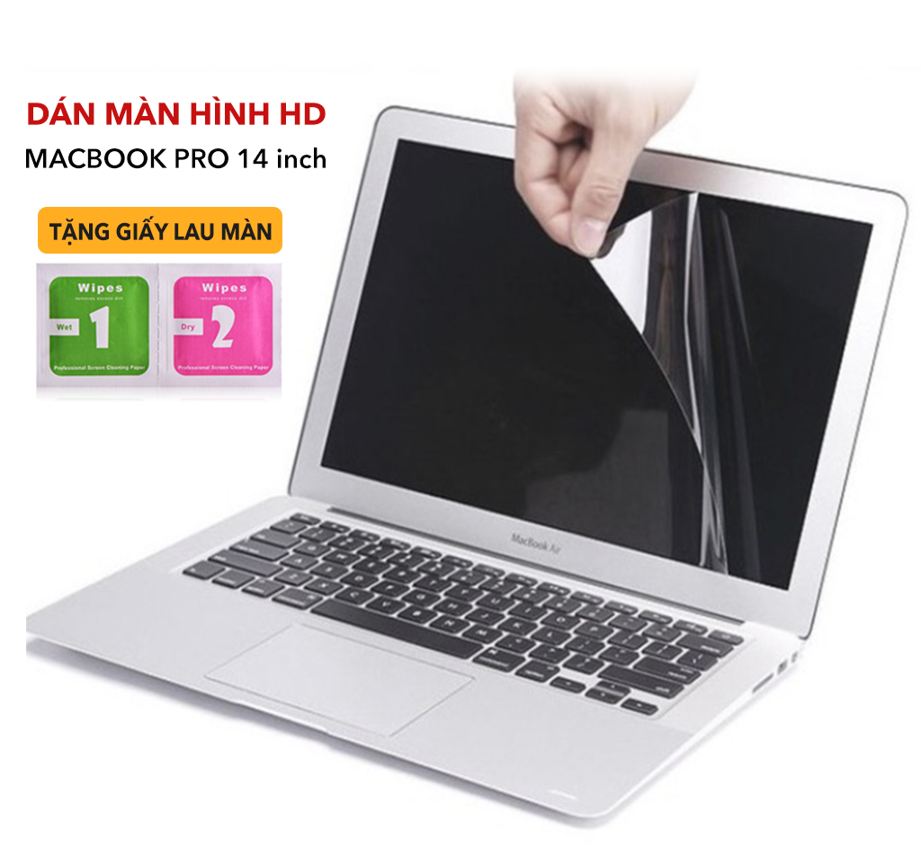 Miếng Dán màn hình HD dành cho Macbook Pro 14 inch M1 Pro 2021/ Model A2442 - Hàng Chính Hãng