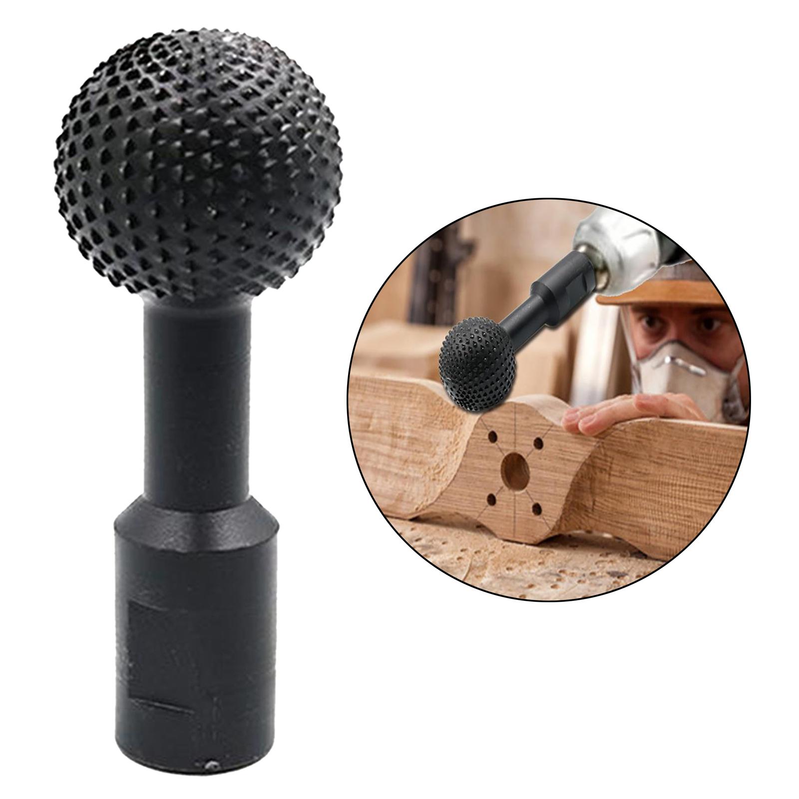 Multi-functional Woodworking Sphere Rotary Burr Wood Carving Grinding Head for Woodworking