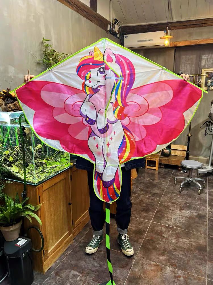 Diều 3D Unicorn ngựa Pony hồng ngộ nghĩnh - TẶNG tay cầm thả diều dài 150 mét dây, diều đẹp, diều độc lạ