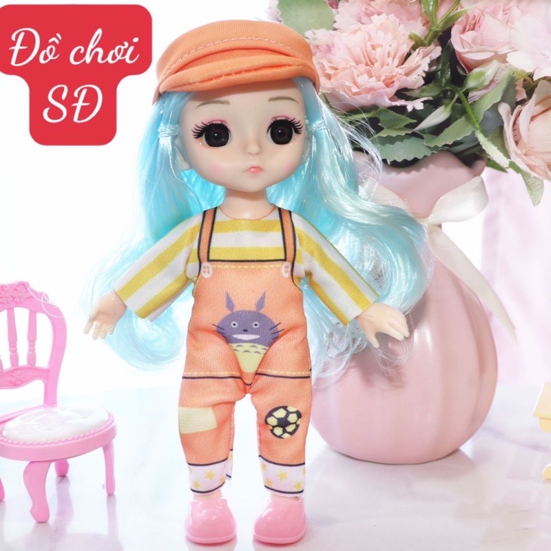 Quần áo búp bê 16cm - 1 bộ áo và nón ( không có búp bê)