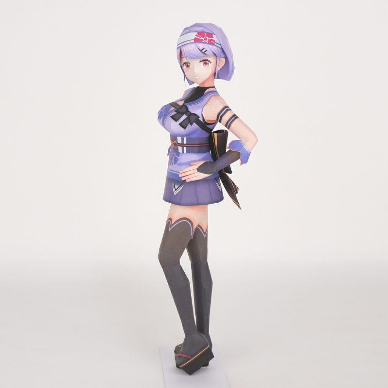 Mô hình giấy anime girl Anime Virtual idol VTuber Asano Akane