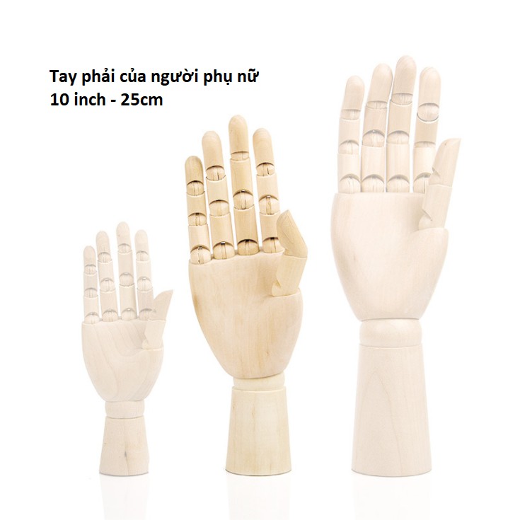 Lalunavn Bàn tay gỗ mô hình mỹ thuật, thiết kế, hội họa - Artists Wooden Hand