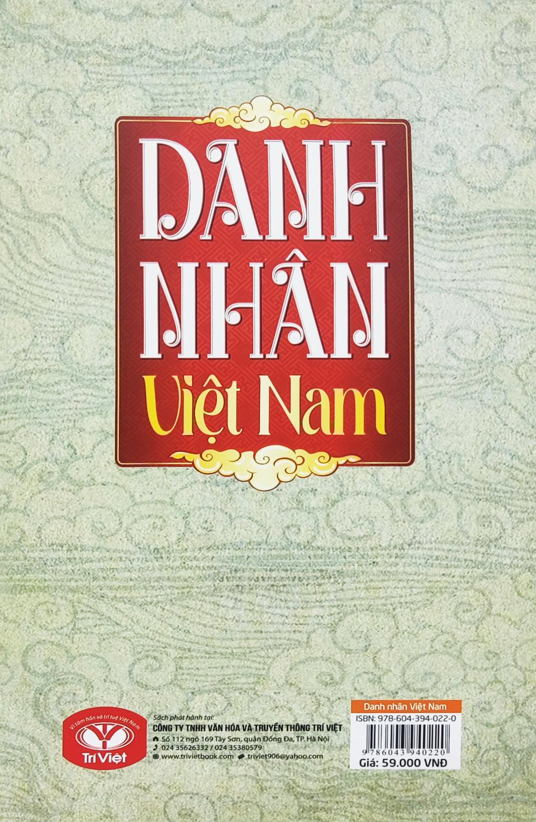 Danh Nhân Việt Nam (Tái Bản 2023)