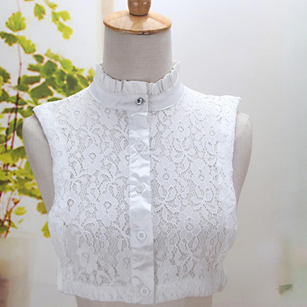 Fake Collar Detachable Lace Collar Half Shirts False Collar for Womens Girls