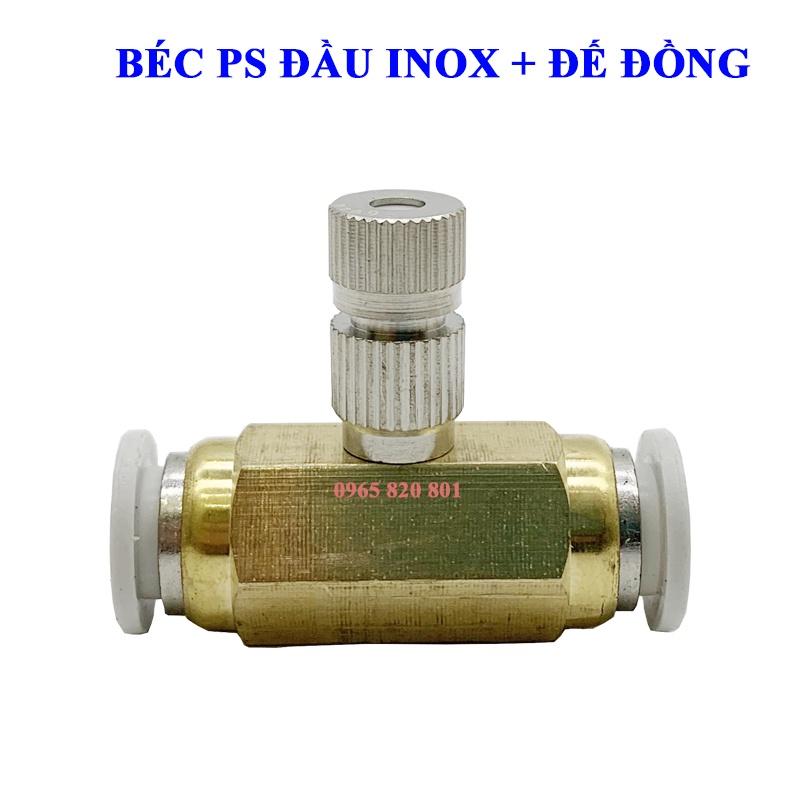 Béc Phun Sương Bao Gồm Đế Và đầu béc INOX