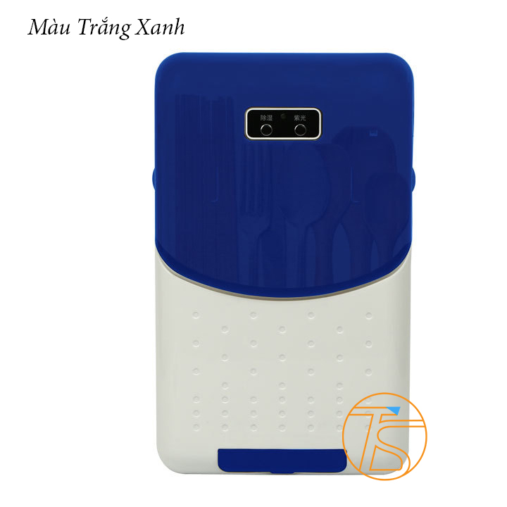 Hộp Đựng Muỗng Đũa Thông Minh Khử Khuẩn Sấy Khô Dán Tường 3in1 Kèm Adapter Và Dây Cáp - Máy Xấy Thìa Muỗng Trong Nhà Bếp Sử Dụng Điện 220V