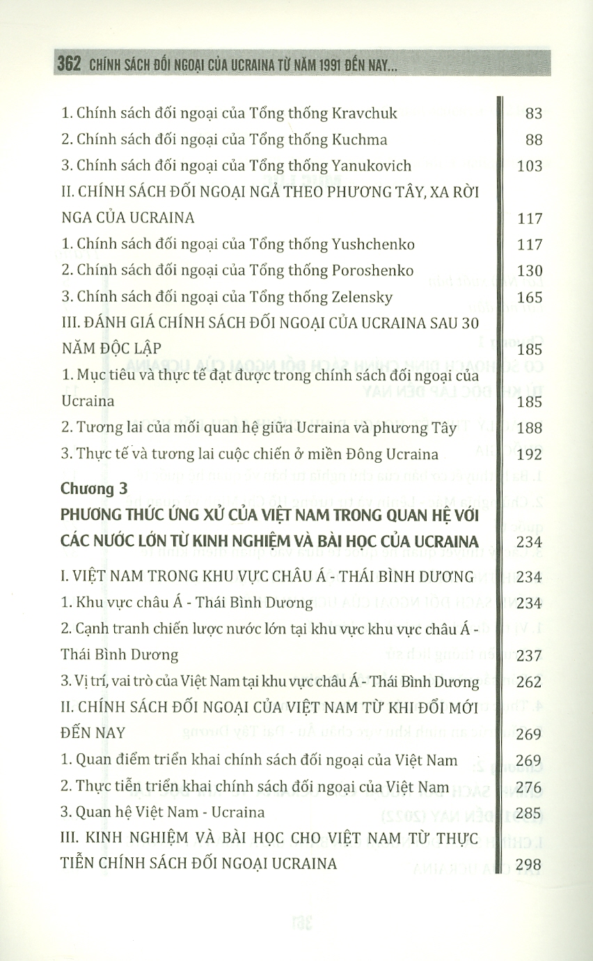 CHÍNH SÁCH ĐỐI NGOẠI CỦA UCRAINA TỪ NĂM 1991 ĐẾN NAY - Nguyễn Anh Tuấn - Nxb Chính trị Quốc Gia Sự thật – bìa mềm