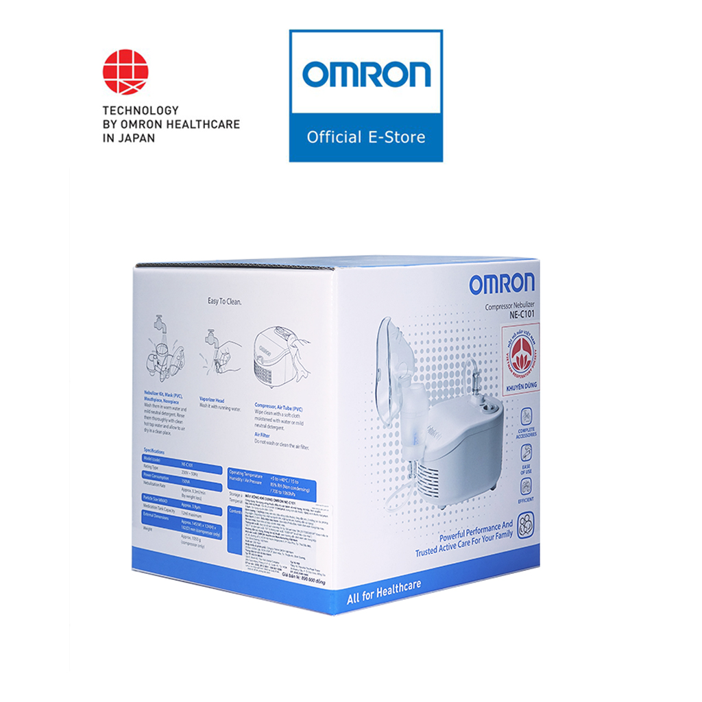 Máy Xông Mũi Họng Xông Khí Dung OMRON NE- C101 | Thương Hiệu Nhật Bản