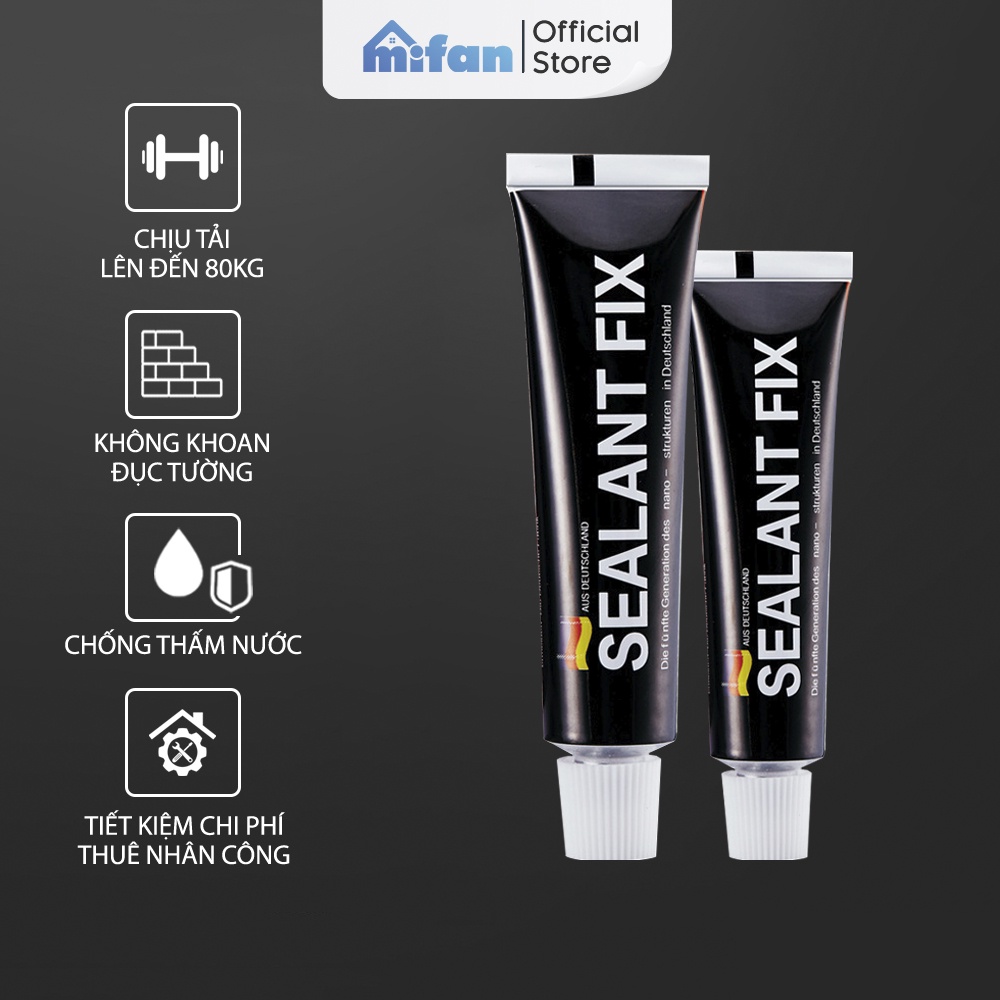 Keo dán Sealant Fix , gel dính mọi bề mặt gỗ tường gạch chống nước an toàn với da tay