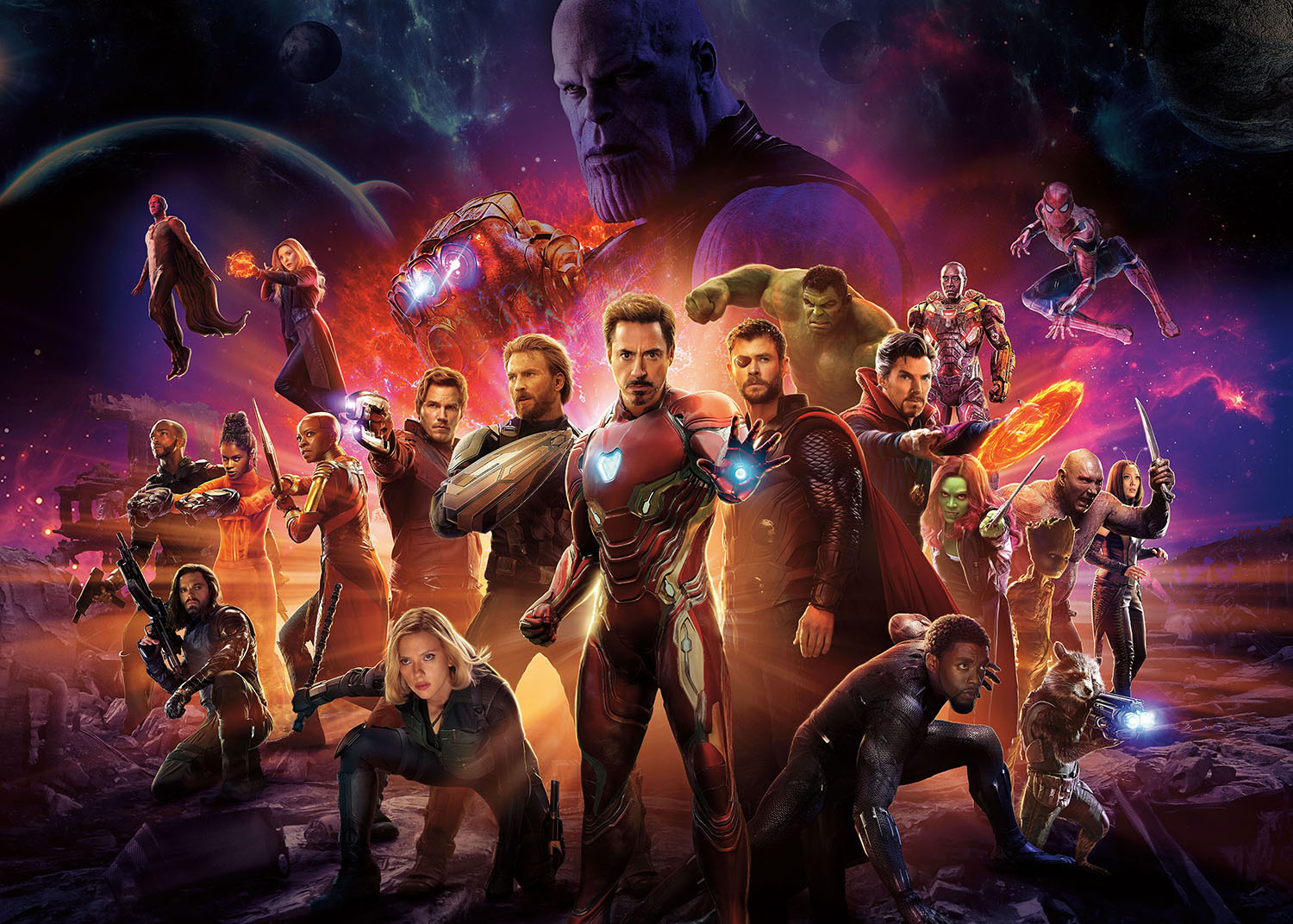 Tranh canvas treo tường MARVEL + khung composite và đinh treo – decor phòng đẹp và ấn tượng