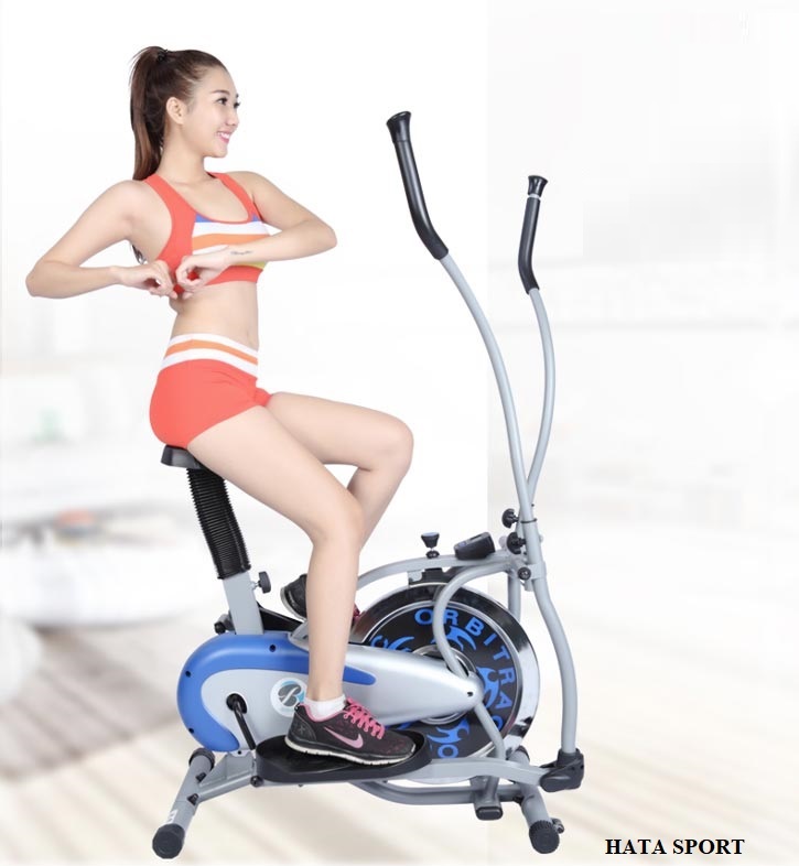 Xe đạp tập thể dục tập gym tại nhà HT40 HATA SPORT, giảm cân, giảm mỡ bụng hiệu quả, thiết kế mạnh mẽ, khung thép chắc chắn có yên ngồi