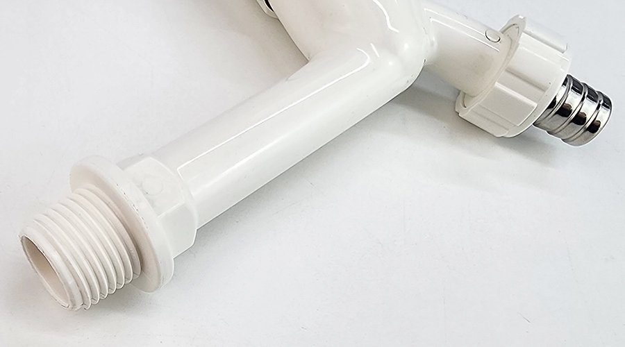 Bộ 3 vòi hồ tay núm tròn nhựa PP trắng, thân dài, ren 21-27mm Eurolife EL-HN06 (Trắng) (3 cái)