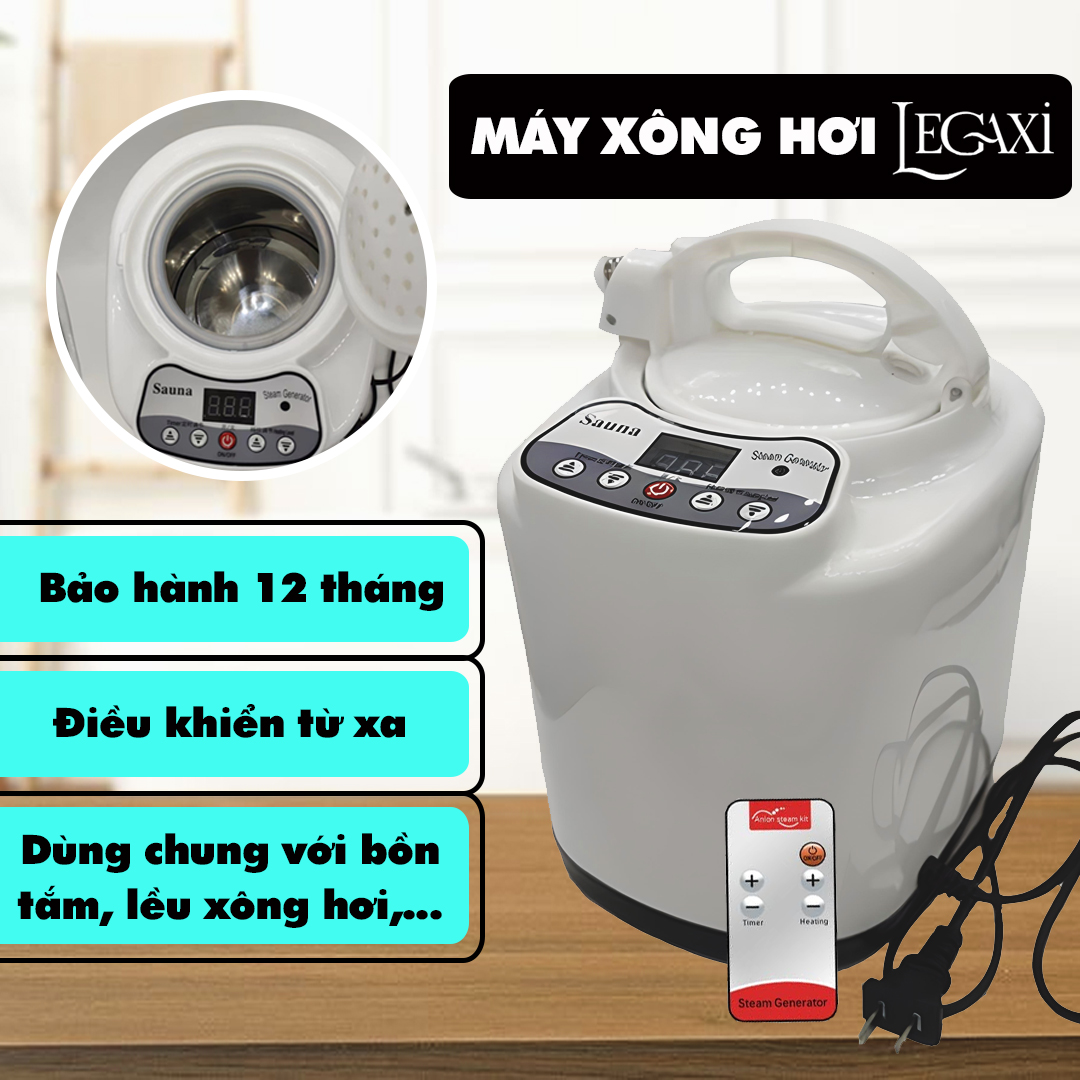 Máy Xông Hơi Khô Bồn Tắm Mini Tại Nhà Spa Khếch Tán Tinh Dầu Body Cơ Thể Hàng Nhập Khẩu Legaxi