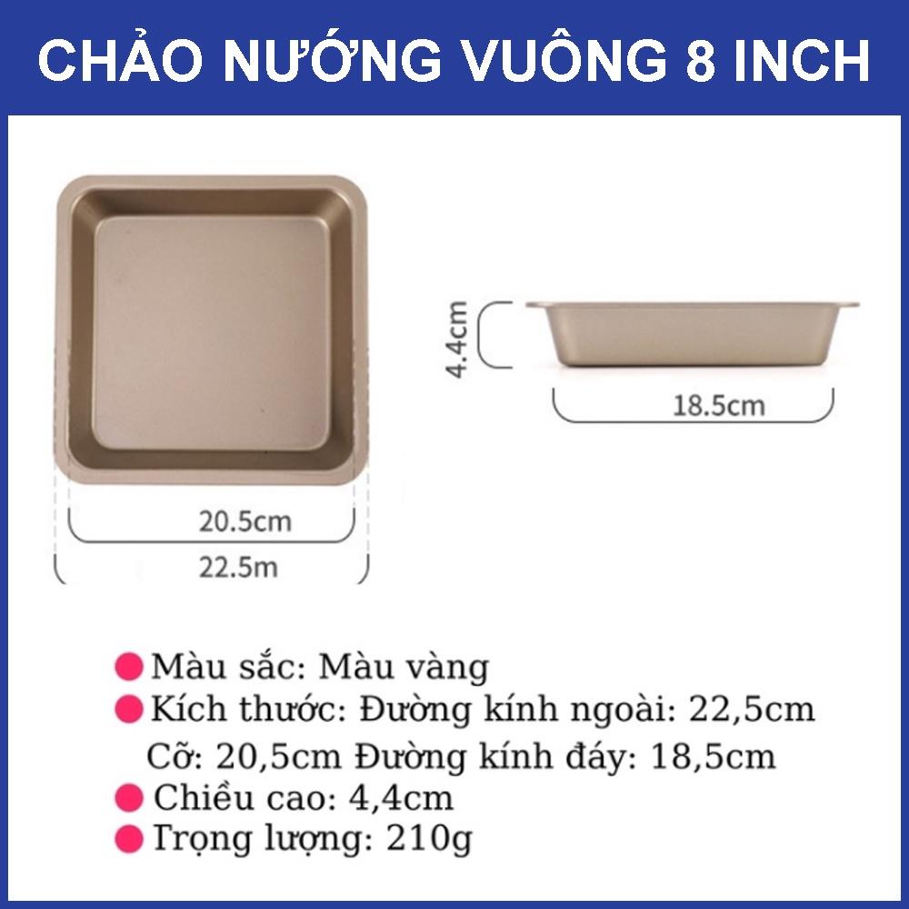 Khuôn Làm Bánh Không Dính gồm 5 khuôn không gỉ tốt cho sức khỏe, Khay Nướng Bánh Chống Dính Bằng Thép Carbon Cao Cấp