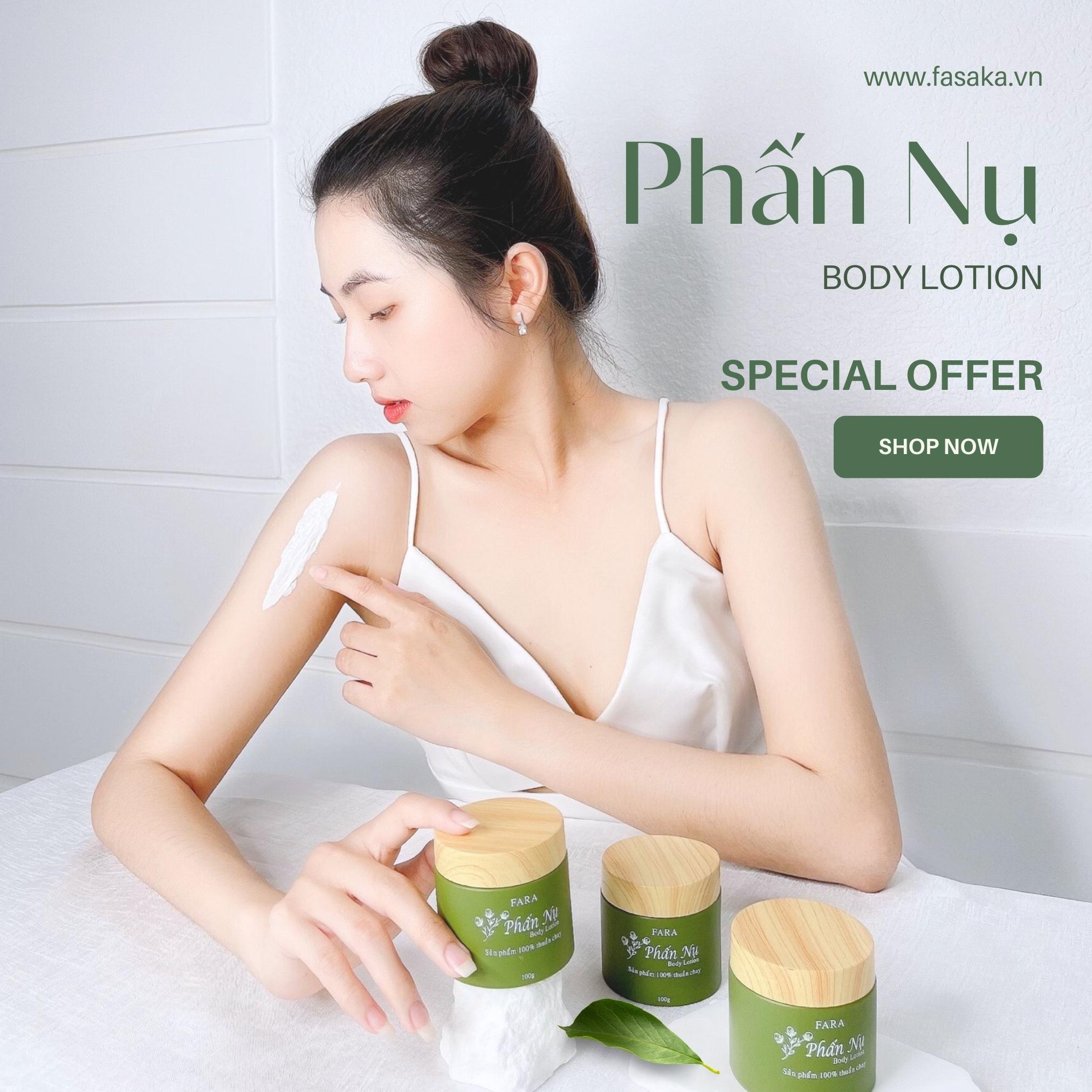 Kem Dưỡng Da Body Lotion Phấn Nụ Fara 100g