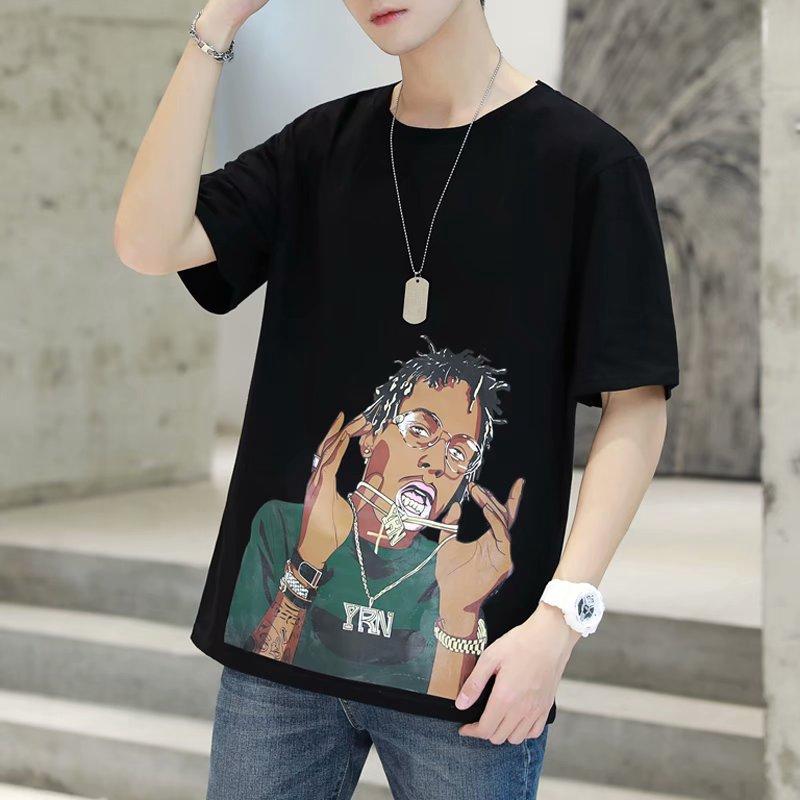 Áo Thun Nam Tay Ngắn In Hình Cá Tính