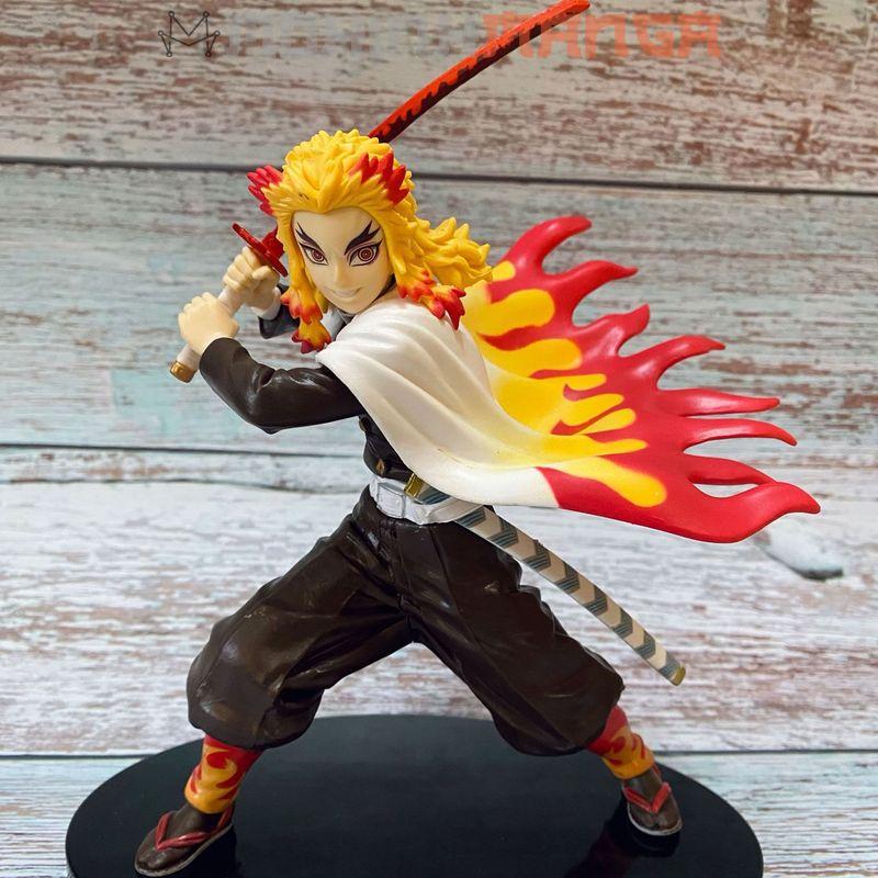 Mô hình nhân vật Viêm Trụ Kyojuro Rengoku 20cm Kimetsu No Yaba Thanh gươm diệt quỷ cứu nhân Tanjiro Nezuko Zenitsu