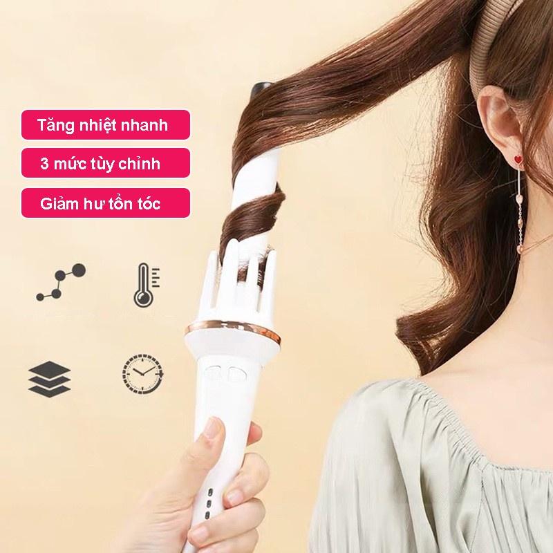 Máy uốn tóc xoăn sóng nước Máy làm tóc tạo kiểu Vivid&Vogue uốn xoăn bồng bềnh