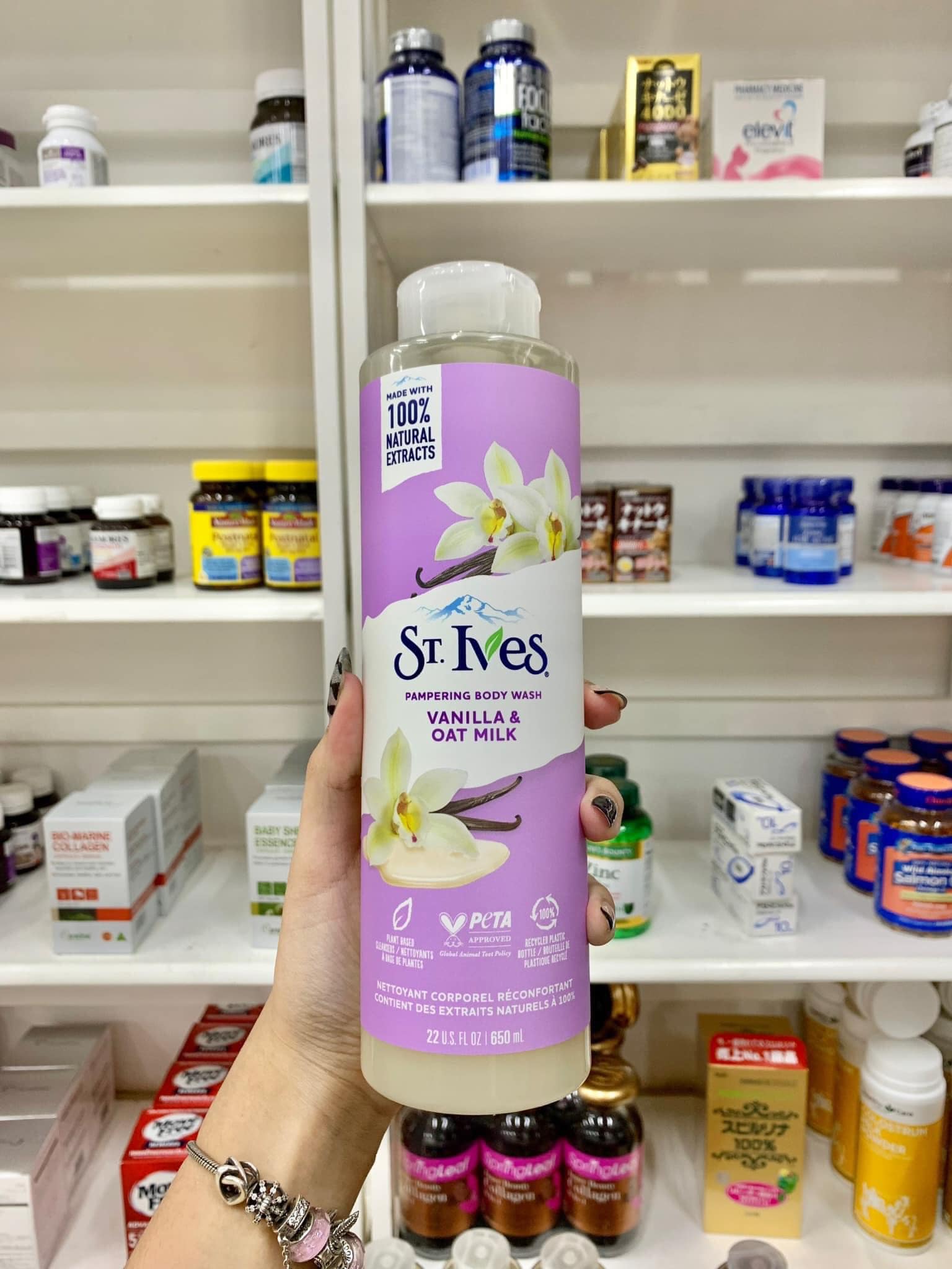 Sữa tắm stives vanila &oat milk 650ml