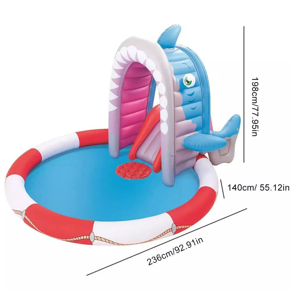 Công viên nước bơm hơi tại nhà cho bé tặng máy bơm hơi 220V đa năng - AsiaMart