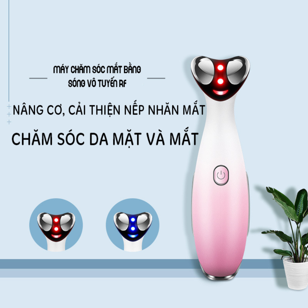 Hình ảnh Máy Massage Mắt Công Nghệ Sóng RF Cao Cấp D118-Máy Mát Xa Mắt Làm Giảm Nếp Nhăn, Quầng Thâm, Bọng Mắt Hiệu Quả