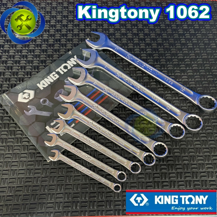 Cờ lê vòng miệng Kingtony 1062 các size lẻ từ 6 32mm thép Cr-V