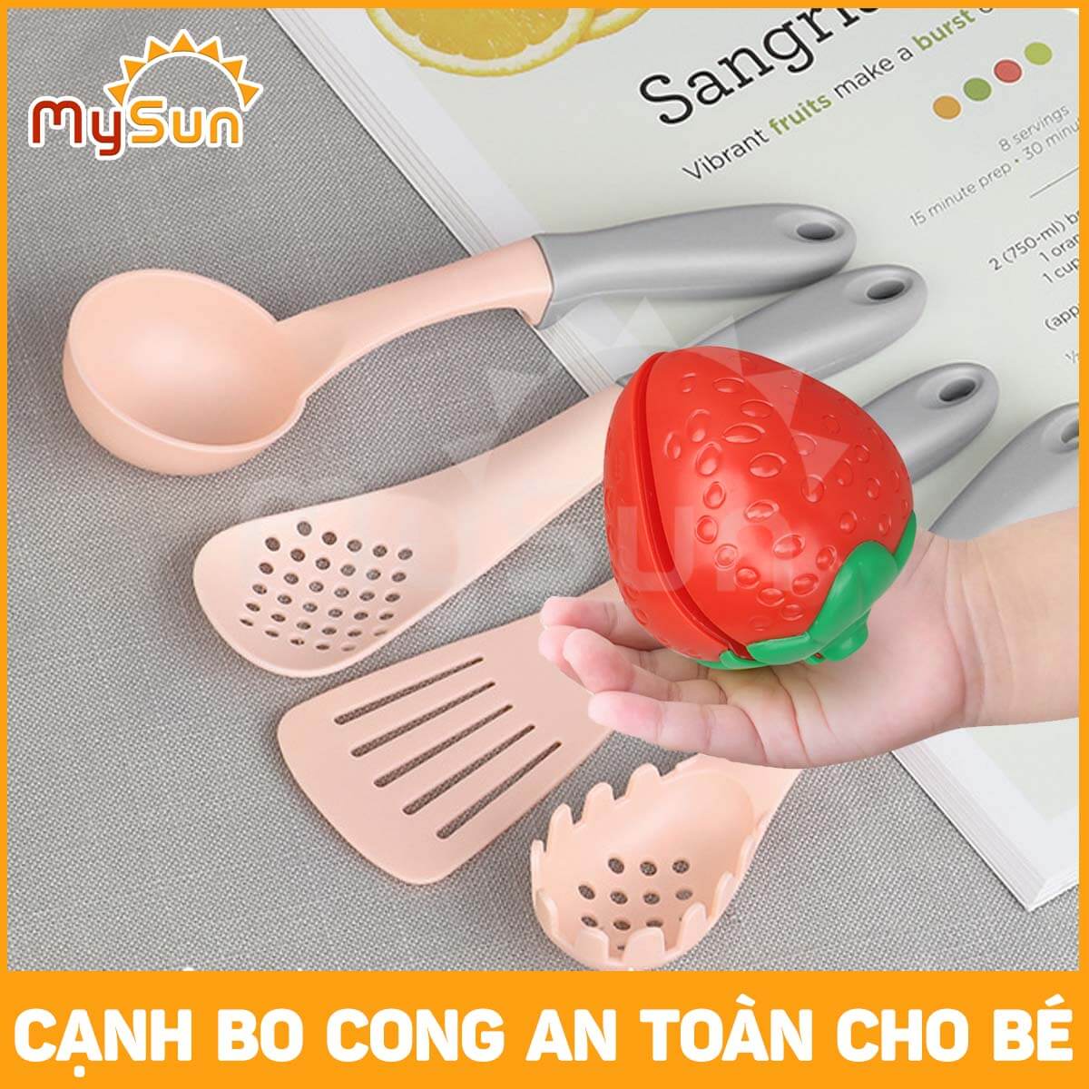 Bộ đồ chơi nấu ăn nhà bếp mini của trẻ em bằng nhựa cho bé gái chơi đồ hàng.